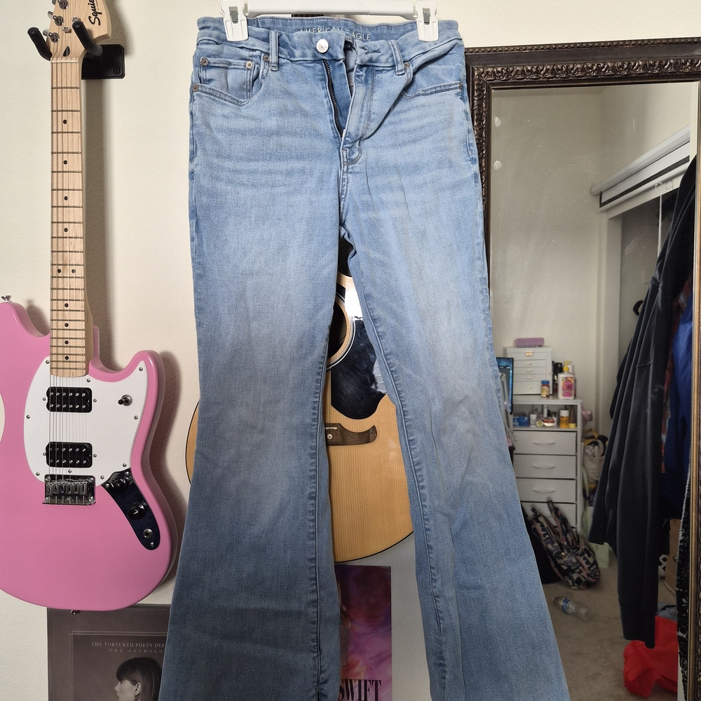 American Eagle Outfitters Light Blue Flare Jeans